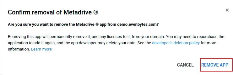 Captura de Metadrive: Error 400 de Google admin_policy_enforced: cómo solucionarlo